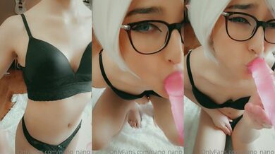 ✨【男娘控狂喜】二次元混血美妖TS「nano」OF露脸大尺度私拍 花式道具虐阴虐菊爆浆精液地狱【第九弹】 (8)